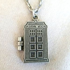 POLICE CALL BOX Locket necklace by BBC